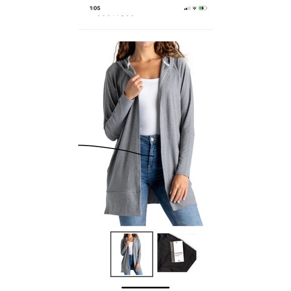 FitKicks Everywhere Hoodie NWT Gray Size Medium/large - Picture 1 of 6